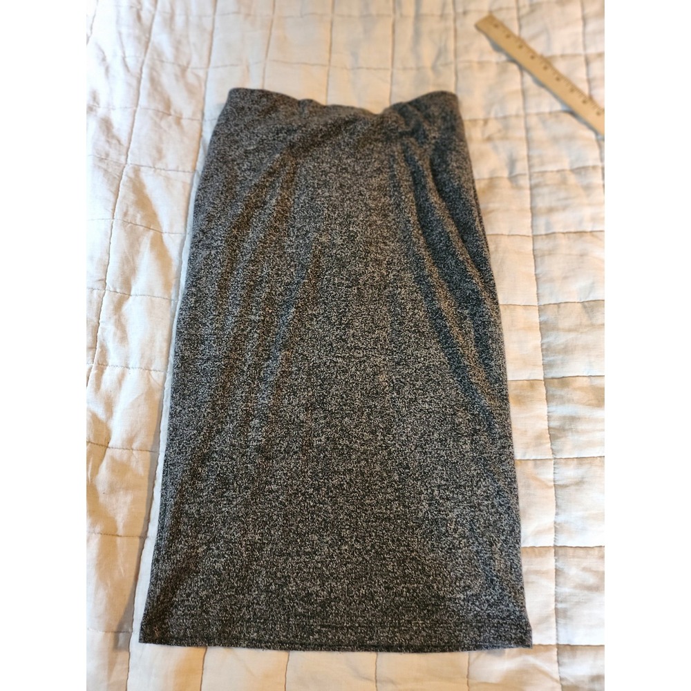 Old Navy Skirt S Heather Gray‎ Pull On Elastic Waist Midi